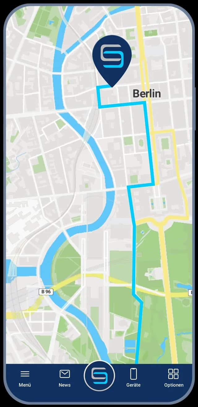 Live-Tracking im FINDER Portal — Londoner Route
