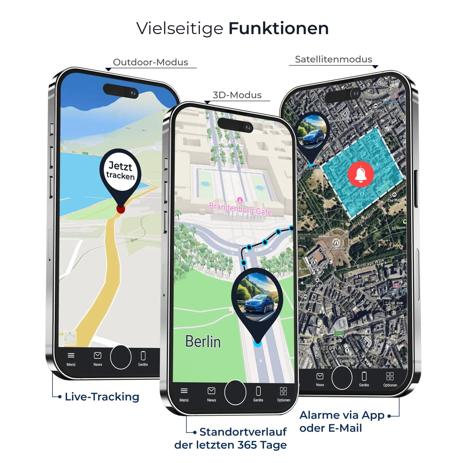 Salind 08 4G OBD im FINDER-Portal — Live-Tracking und Fahrtenverlauf