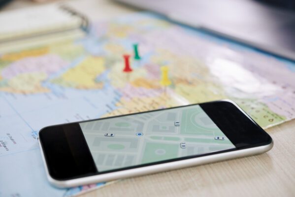 closeup of smartphone with gps application 2021 08 27 09 37 10 utc 1 599x400 - GPS positioning - How does it even work?