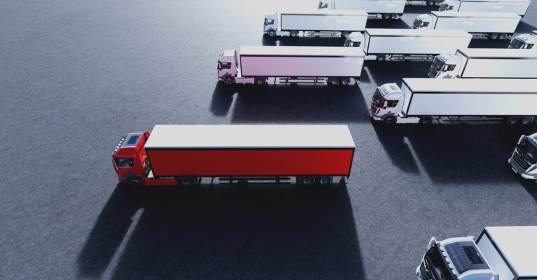 fleet of new heavy trucks with one selected trans 2022 12 16 11 11 34 utc 766x400 - telematics system - function and application