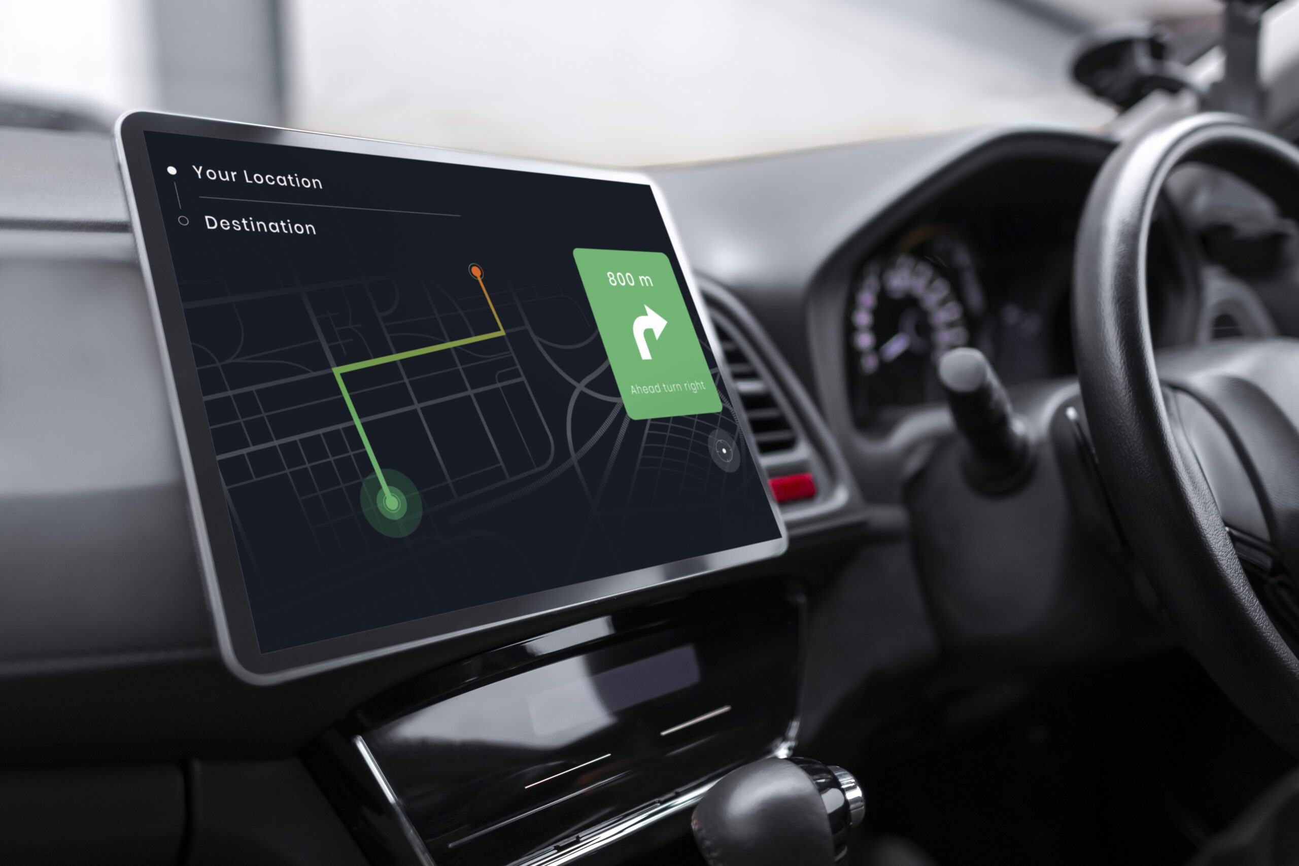 Safe driving - How can GPS trackers make our roads safer? gps system in a smart car 2022 12 15 23 13 58 utc scaled - Safe driving - How can GPS trackers make our roads safer?