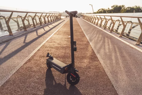 What are the first steps when the e-scooter is gone?